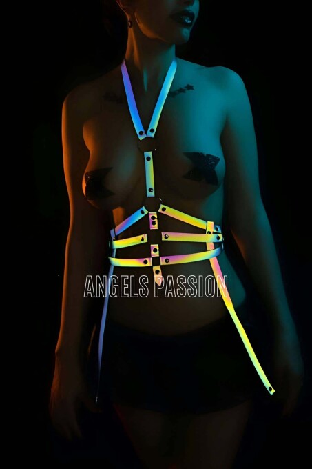 Bayan Fantazi İç Giyim Jartiyer Harness - Özel Tasarım İç Giyim - APFT16 - 1