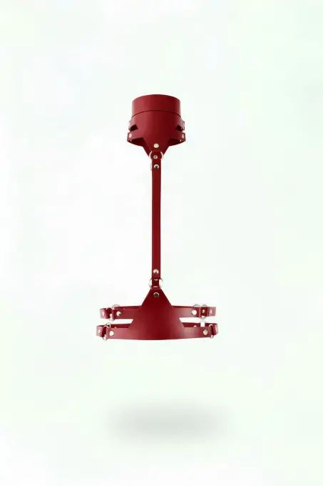 Bordo Kadın Kemer Deri Vücut Aksesuarı Metal Tokalı - APFT22 - 1