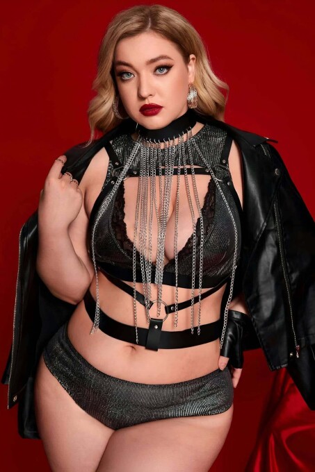 Boyundan Zicirli Asıklı Göğüs Harness - APFT947 - 3