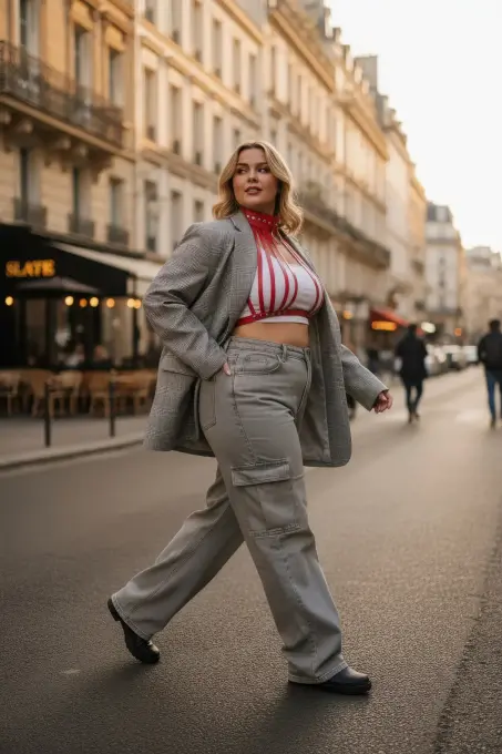 Büyük Beden Kırmızı Kadın Kemer Korse Tarzı Metal Detaylı - APFT551 - Angels Passion (1)