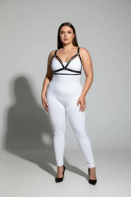 Büyük Beden Siyah Kadın Harness Büstiyer Tarzı Şık Aksesuar - APFT238 - Angels Passion (1)