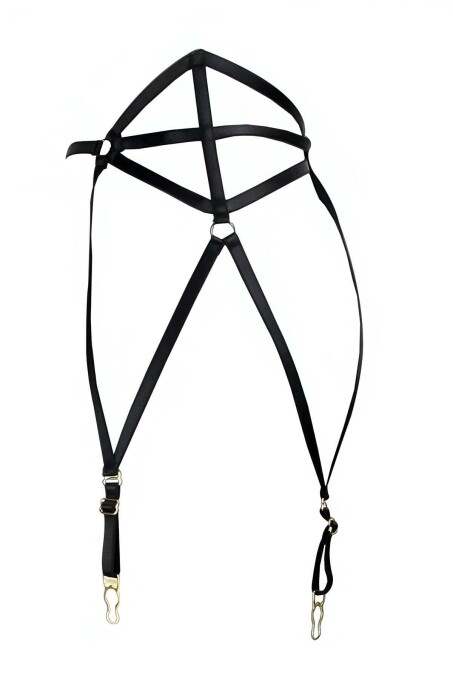 Çok Seksi Lastik Jartiyer Harness - APFT153 - 2