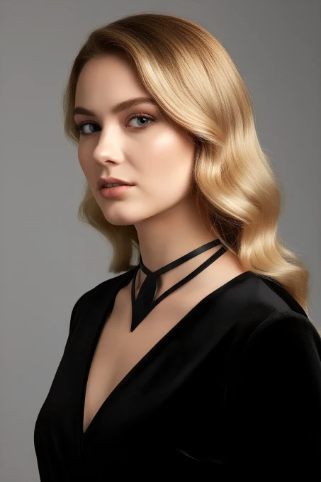 Damla Deri Choker, Deri Choker Kolye - APFT1411 - 3