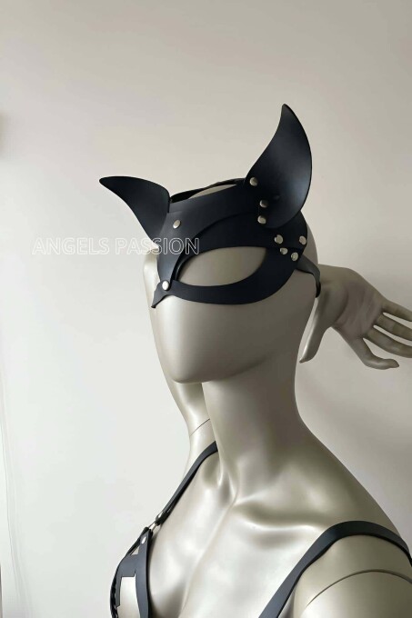Deri Kedi Maske, Deri Maske, Maske Çeşitleri - APFT557 - 3
