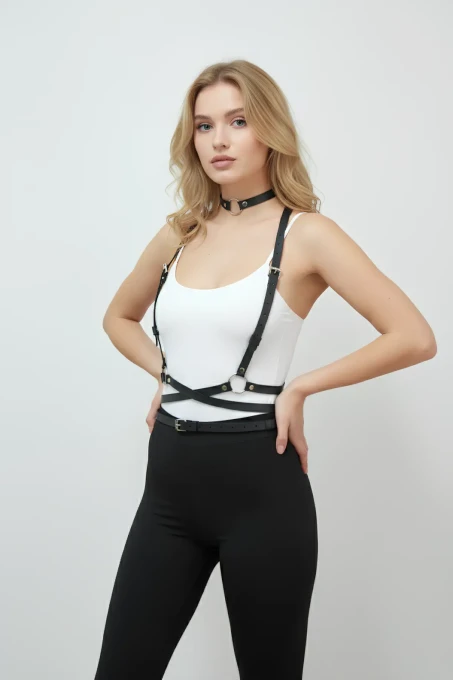 Deri Kemer, Elbise Kemeri ve Choker Takım - APFT632 - 2