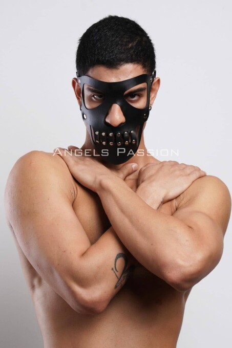 Deri Maske, Parti Maskesi, Erkek Maske, Seksi Maske - APFTM125 - 3