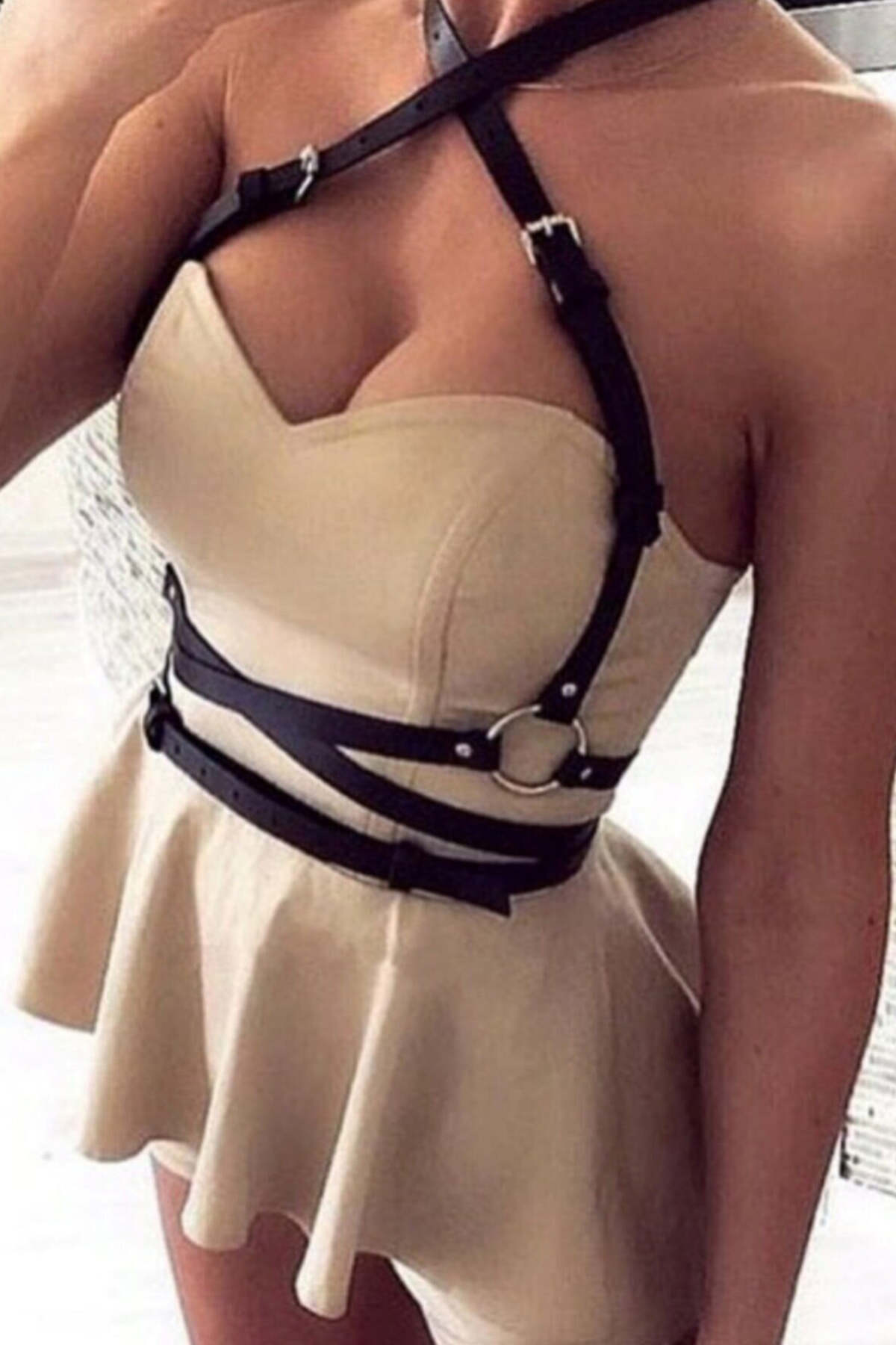 Elbise Üzeri Askılı  Deri Harness - 757