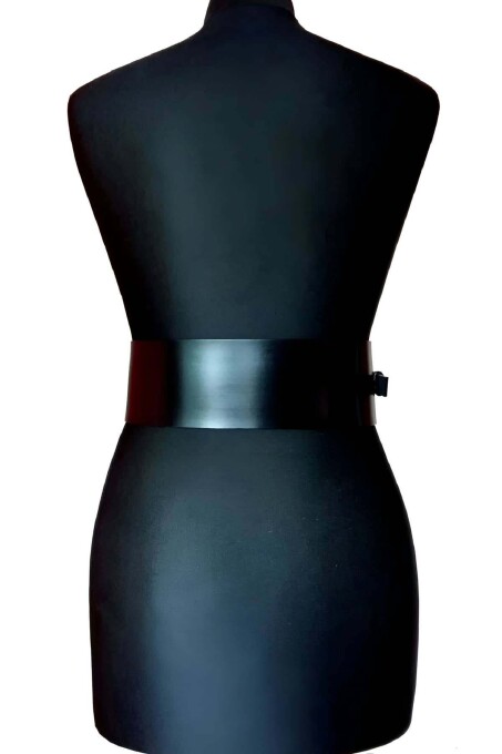 Elbise Üzerine Şık Deri Korse Harness - APFT920 - 2