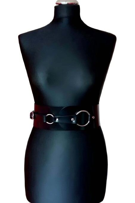 Elbise Üzerine Şık Deri Korse Harness - APFT920 - 1