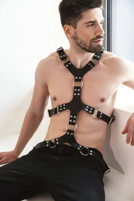 Erkek Deri Göğüs Harness - APFTM212 - 2