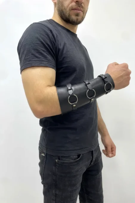 Erkek Deri Kol Takısı Vücut Aksesuar APFTM238 - 2