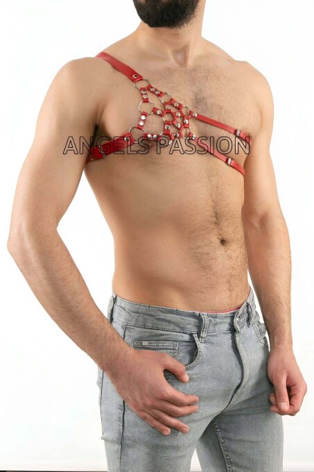 Erkek Deri Omuz Harness, Tek Omuz Harness - APFTM14 - 1