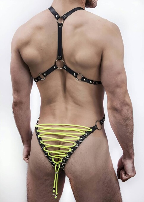 Erkek Fantazi İç Giyim Lastik Harness - APFTM62 - 2