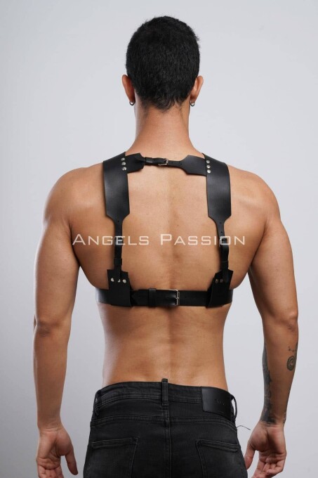 Erkek Harness, Göğüs Harness, Deri Harness, Clubwear, Partyear - APFTM120 - 8
