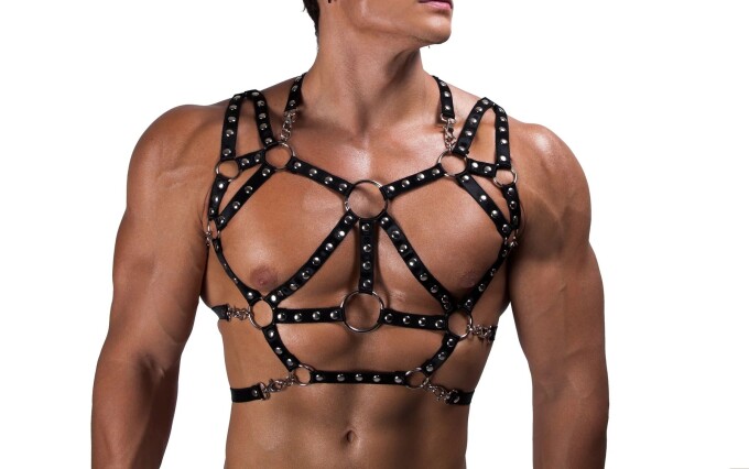 Erkek Lastik Göğüs Harness - APFTM191 - 5