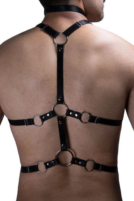 Erkek Lastik Göğüs Harness - APFTM192 - 4