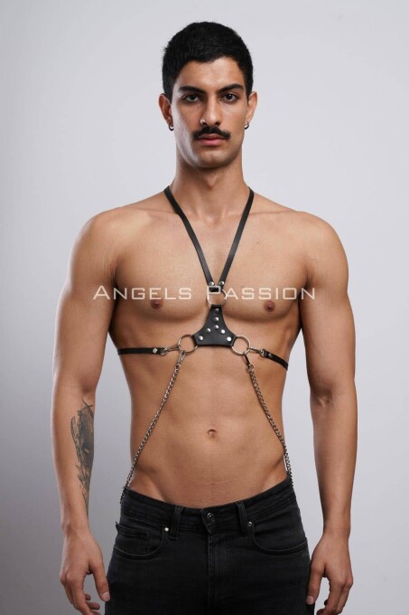 Erkek Omuz Harness - Seksi Erkek Deri Harness - Gay Harness İç Giyim - APFTM28 - 2