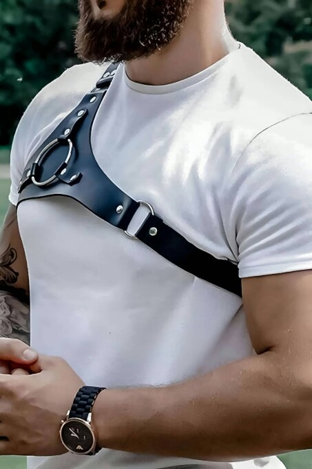 Erkek Tek Omuzdan Askılı Deri Aksesuarı - APFTM127 - 5