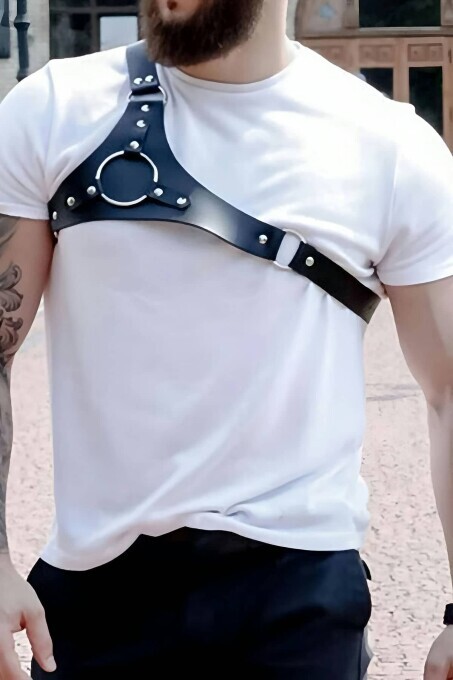 Erkek Tek Omuzdan Askılı Deri Aksesuarı - APFTM127 - Angels Passion