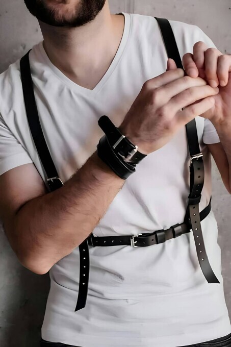 Erkrk Seksi Deri Göğüs Harness - APFTM126 - 1