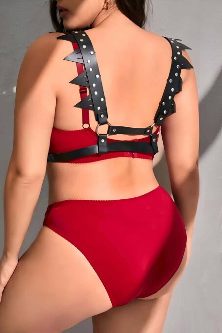 Fantazi Deri seksi Göğüs Harness - APFT1166 - 4