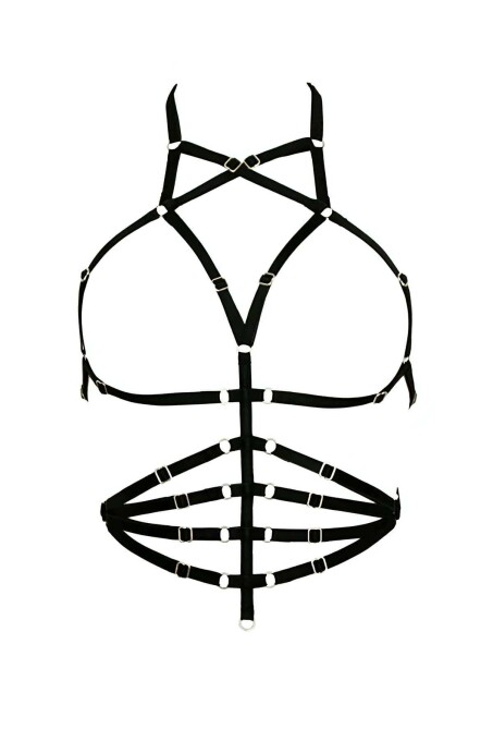 Göbek Üstü Sıralı Seksi Harness - APFT160 - 3