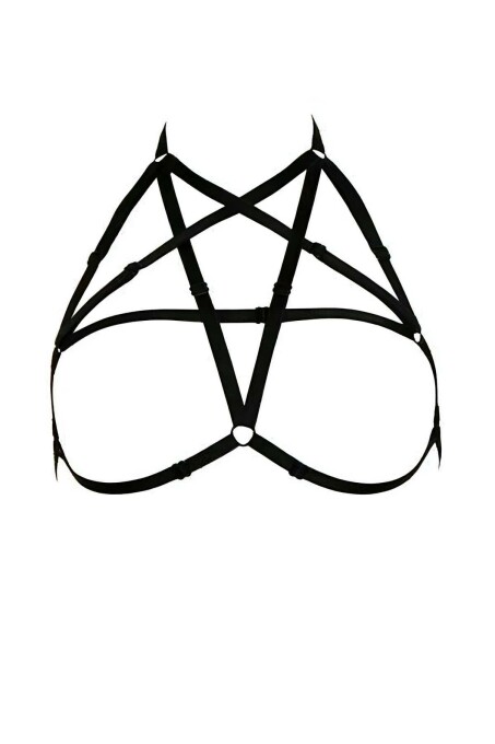 Göğüs Bölgesi Şık Pentagram Harness - APFT170 - 1