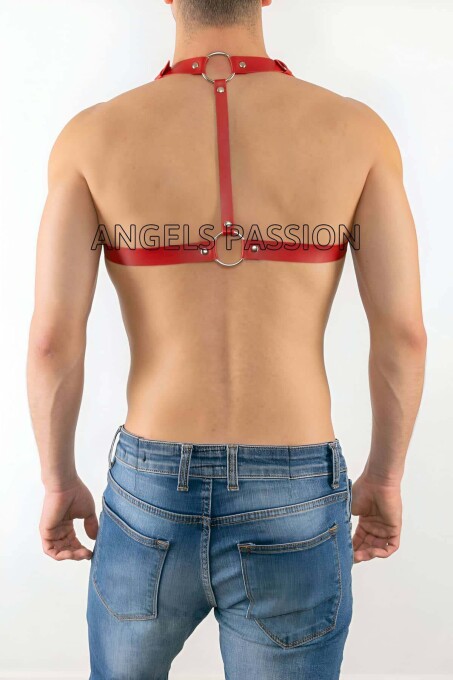 Göğüs Üzeri Deri Erkek Harness Modelleri - APFTM16 - 3