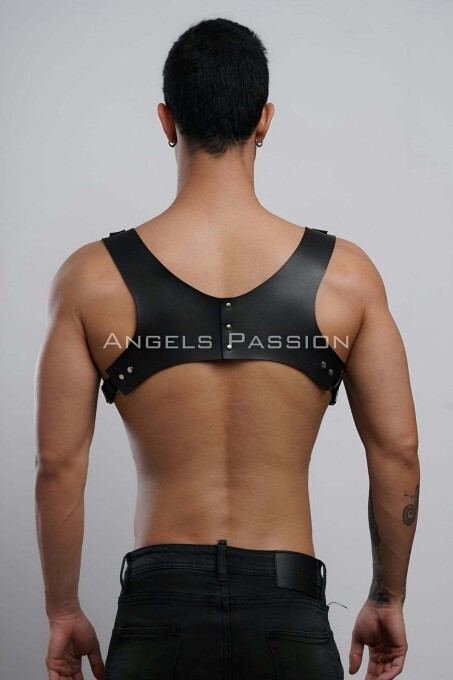 Gömlek Üzeri Erkek Harness Aksesuar, Omuz Detaylı Deri Harness - APFTM135 - 2