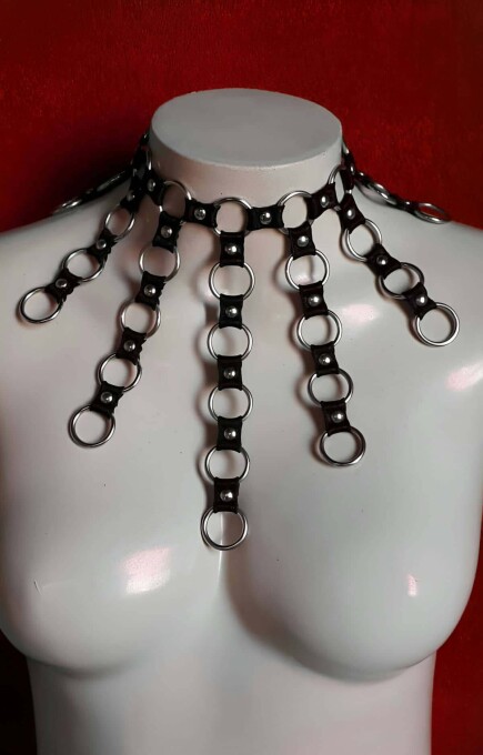 Işık Dalgası Choker - Lastik Işık Yansıma Choker - APFT575 - 3