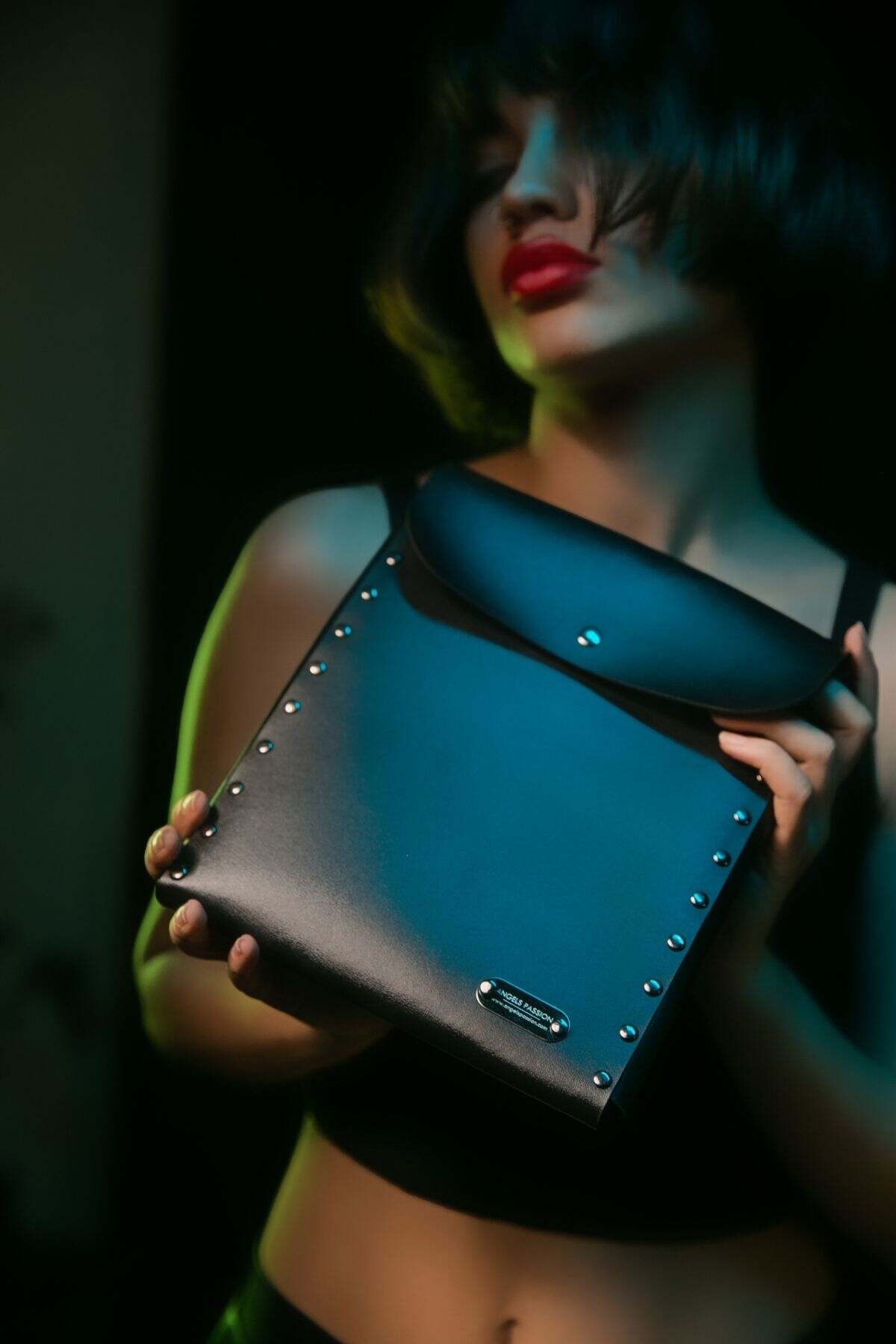 İsme Özel Kişiselleştirilebilir Deri Çanta - Büyük İsme Özel Kişiselleştirilebilir Deri Çanta - Büyük