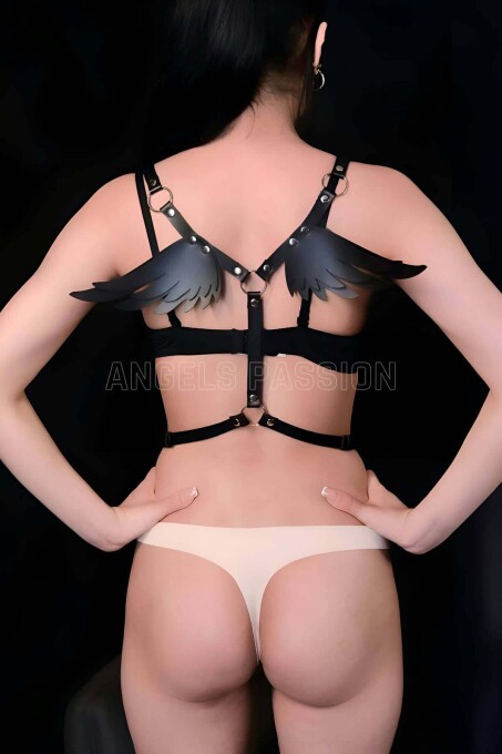 Kanatlı Şık ve Seksi Deri Harness - APFT642 - 1