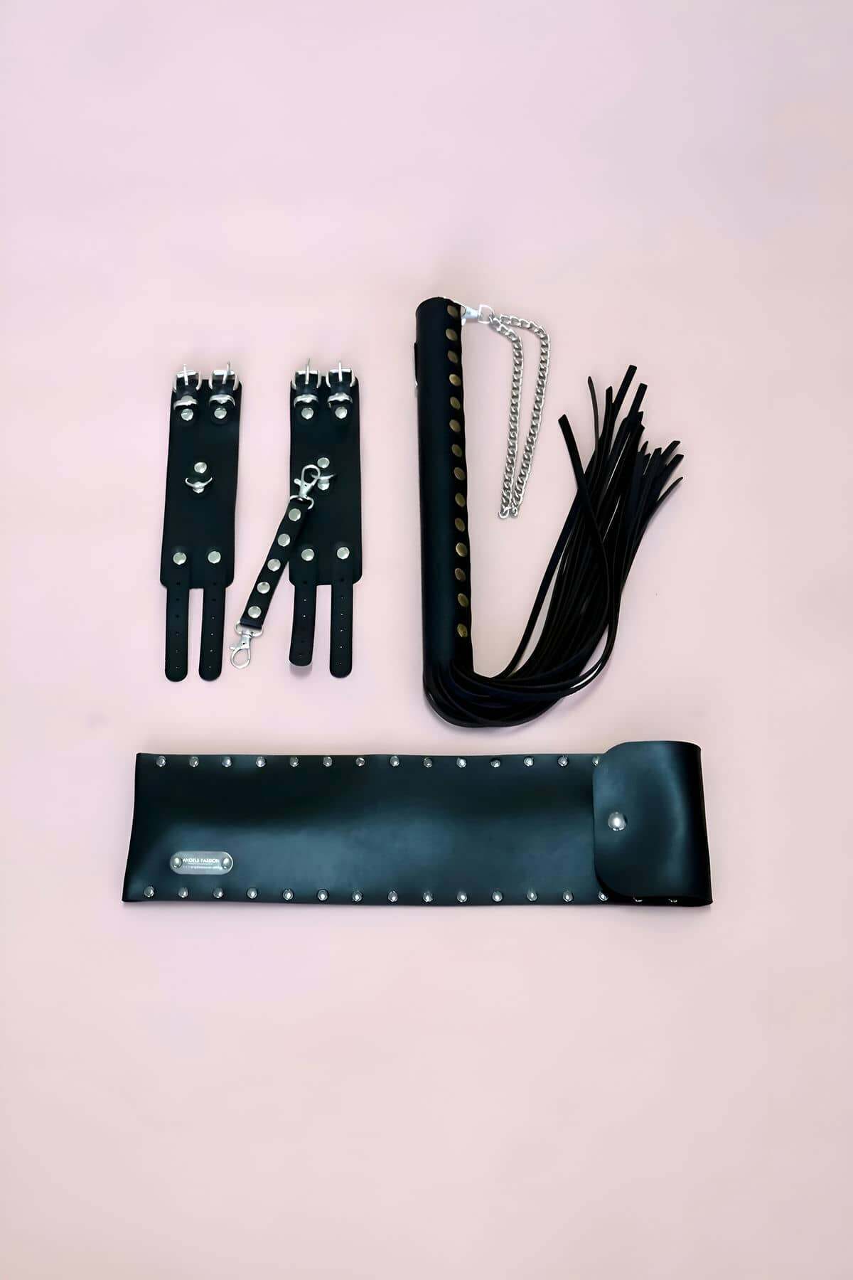 Kelepçe - Kırbaç Set, Kırbaç Takım,  Kelepçe Takım - 1304