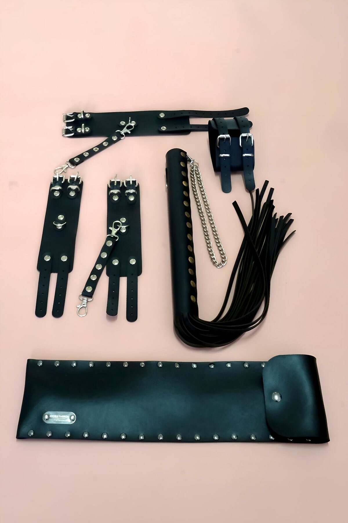 Kelepçe Kırbaç Takım 3'Lü Set, El - Ayak Kelepçesi, Kırbaç - 1305