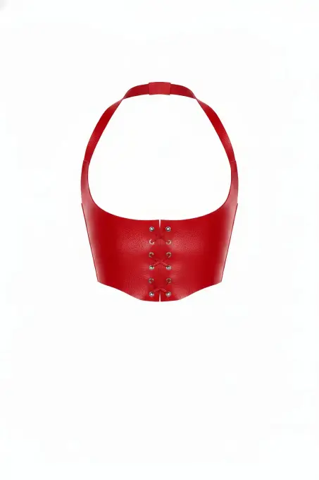 Kırmızı Kadın Kemer Bağcıklı Korse Detaylı Geniş Bel - APFT613 - 1