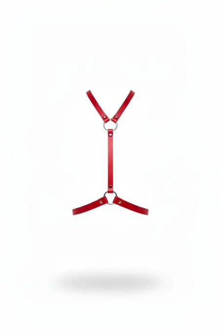 Kırmızı Kadın Kemer Deri Halka Detaylı Vücut Aksesuarı - APFT581 - 1