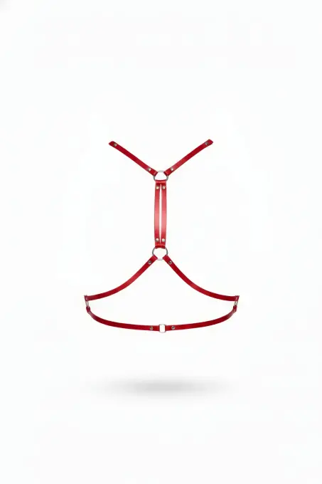 Kırmızı Kadın Kemer Deri Vücut Aksesuarı - APFT203 - 1