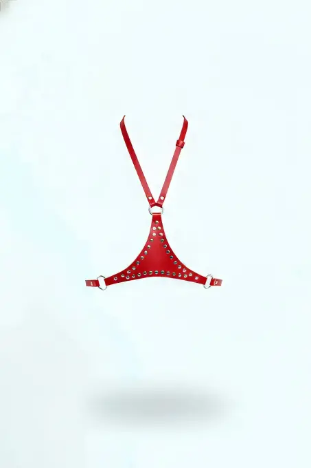 Kırmızı Kadın Kemer Halkalı Omuz Detaylı Bel Aksesuarı - APFT850 - 1