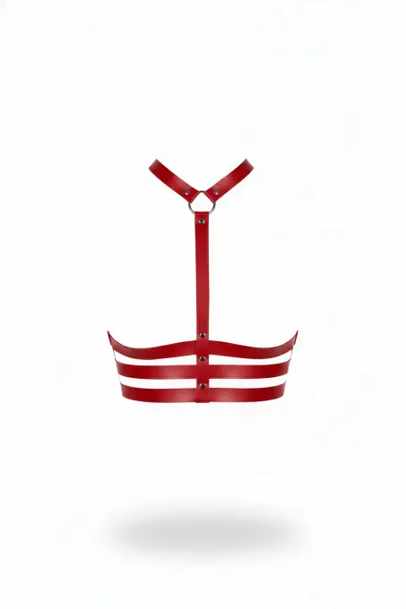 Kırmızı Kadın Kemer Korse Detaylı Metal Halka Vücut Kemeri - APFT583 - 1