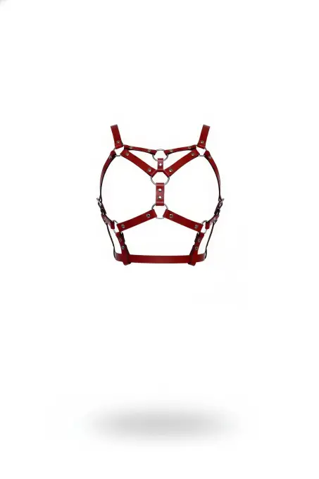 Kırmızı Kadın Kemer Metal O Halka Detaylı Vücut Aksesuarı - APFT580 - 1