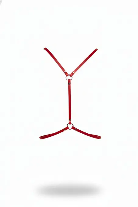 Kırmızı Kadın Kemer O Halka Detaylı Vücut Kemer - APFT202 - 1