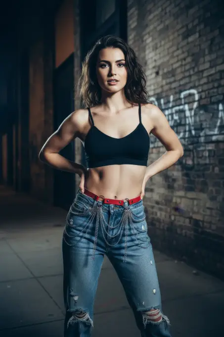 Kırmızı Kadın Kemer Zincir Detaylı Halka Tokalı Bel Aksesuarı - APFT729 - Angels Passion (1)