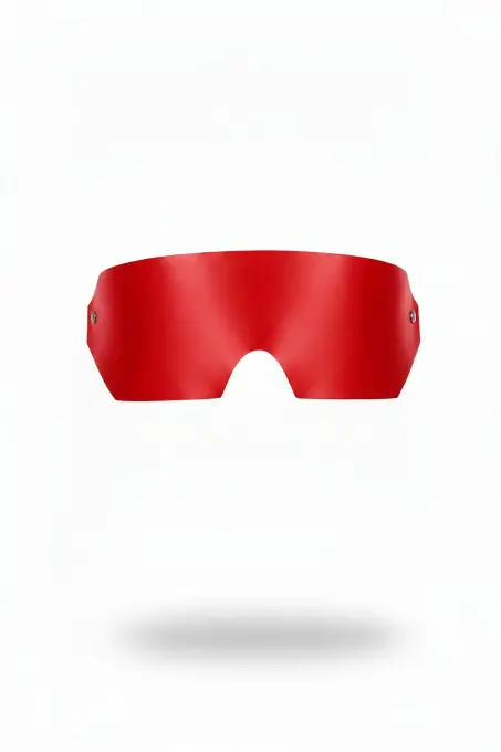 Kırmızı Maske Deri Göz Bandı Aksesuarı - APFT776 - 1