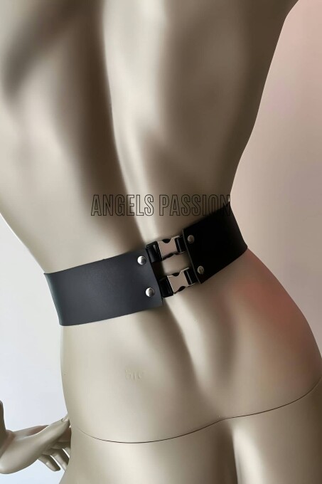 Klipsli Deri Korse Harness - Deri Korse Elbise - APFT594 - 3