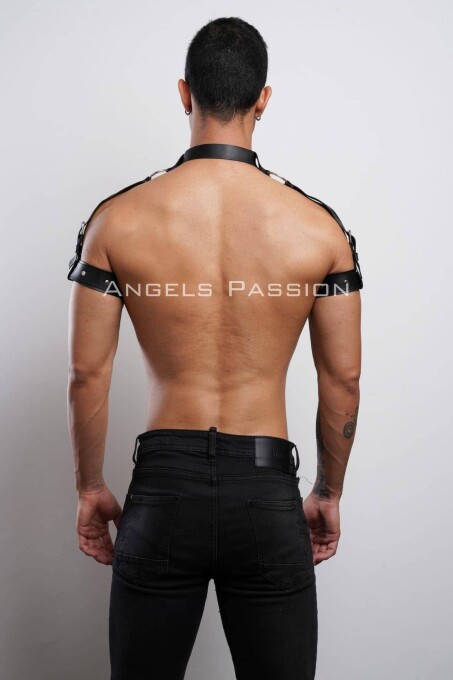 Kol - Boyun - ve Omuz Detaylı Şık Erkek Harness, Erkek Partywear - APFTM90 - 8