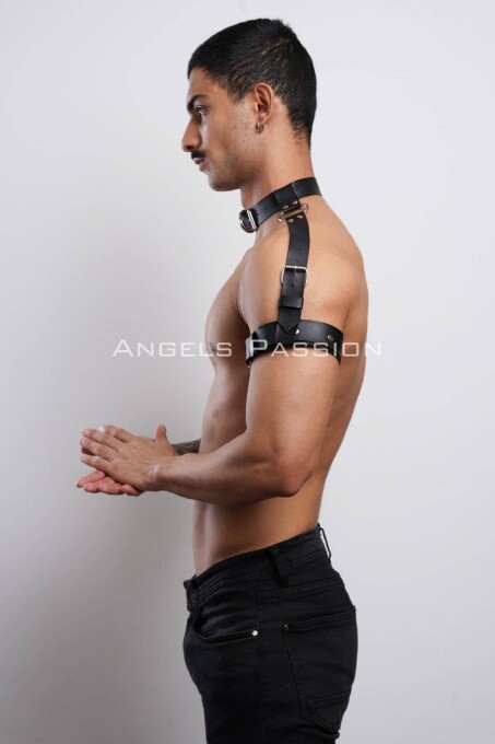 Kol - Boyun - ve Omuz Detaylı Şık Erkek Harness, Erkek Partywear - APFTM90 - 5