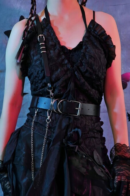 Omuzdan Tek Askılı Deri Harness - APFT939 - 2