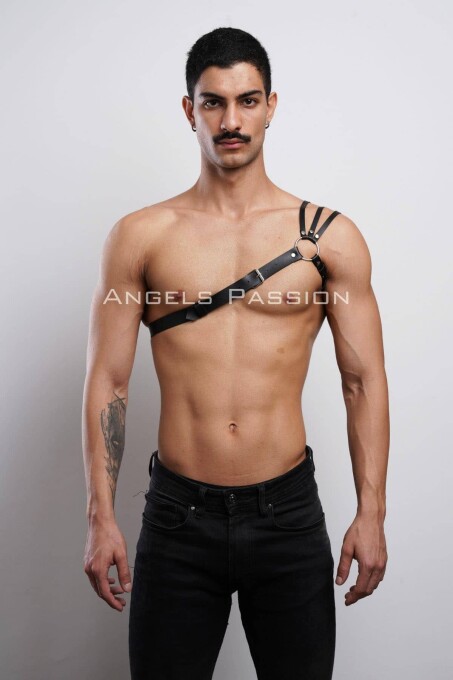 Omuzu Detaylı Şık Erkek Omuz Harness - Erkek Göğüs Harness - APFTM45 - 1