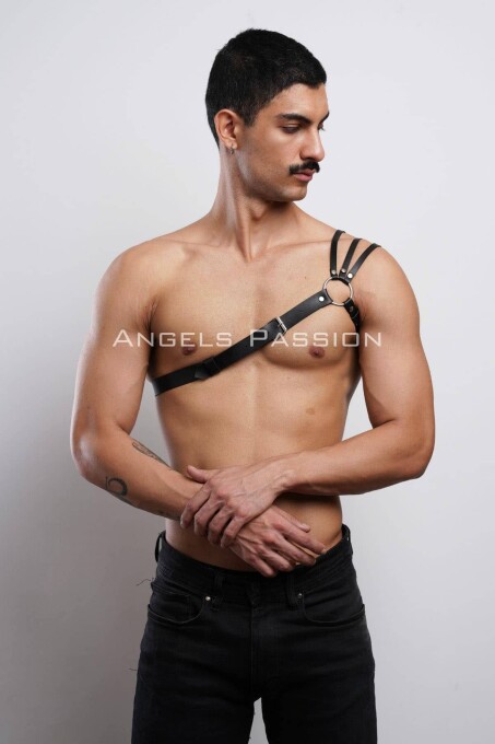 Omuzu Detaylı Şık Erkek Omuz Harness - Erkek Göğüs Harness - APFTM45 - 3