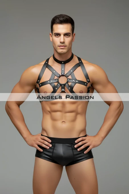 Örümcek Desenli Harness, Erkek Spiderman Harness, Chest Harness - APFTM239 - 1